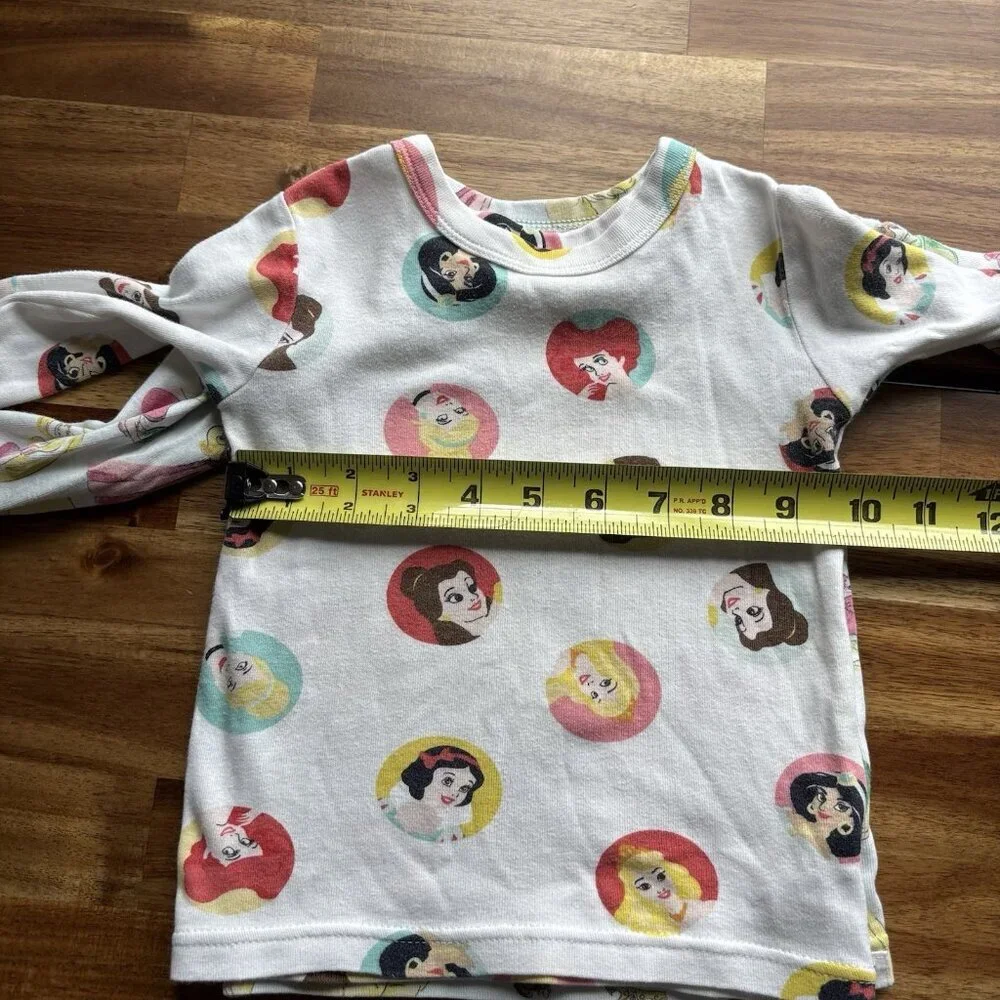 Set Of 2 Disney X Gap Organic Cotton Pajama Set Size 2 Belle Ariel Tiana Jasmin